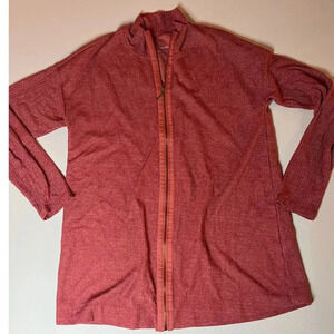 Soft Surroundings Light Red Zip Up Size Small